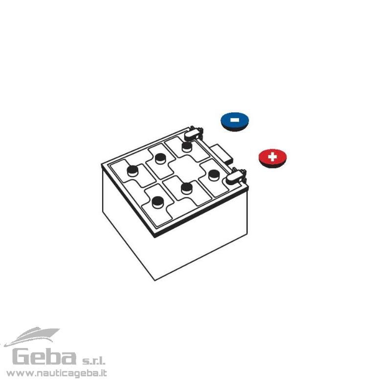 Batterie nautiche Unibat per barca 220 Ah 12V Batterie nautiche Unibat per barca 220 Ah 12V