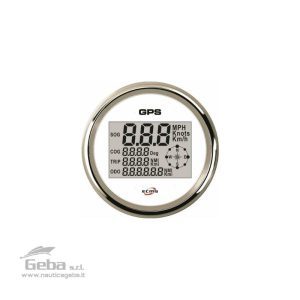 Conta nodi da barca digitale GPS Ecms White Chrome 1224V
