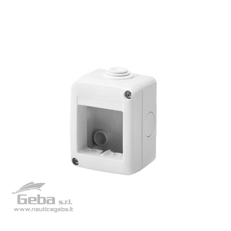 Contenitore Gewiss per apparecchi system protetto 2 posti IP40 Contenitore Gewiss per apparecchi system protetto 2 posti IP40