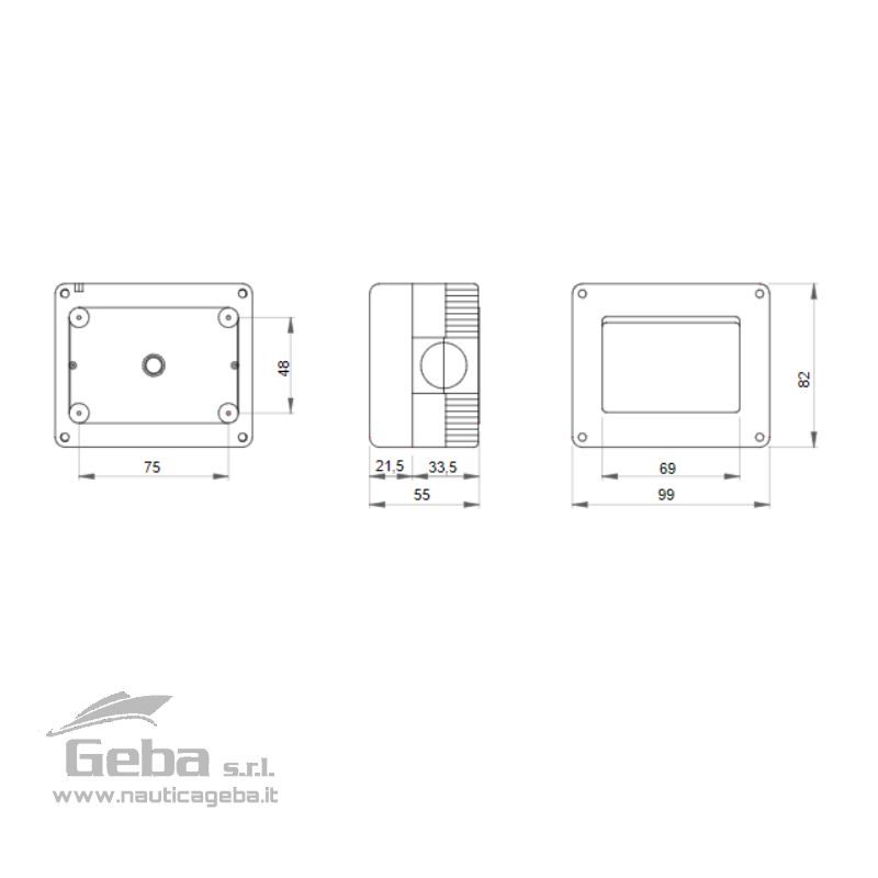 Contenitore Gewiss per apparecchi system protetto 3 posti IP40