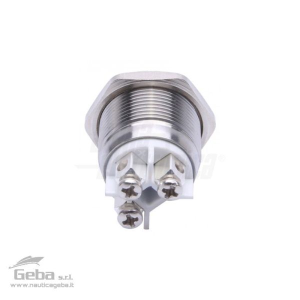 pulsante da pannello normalmente aperto NA con tasto rosso 15mm 125V 3A