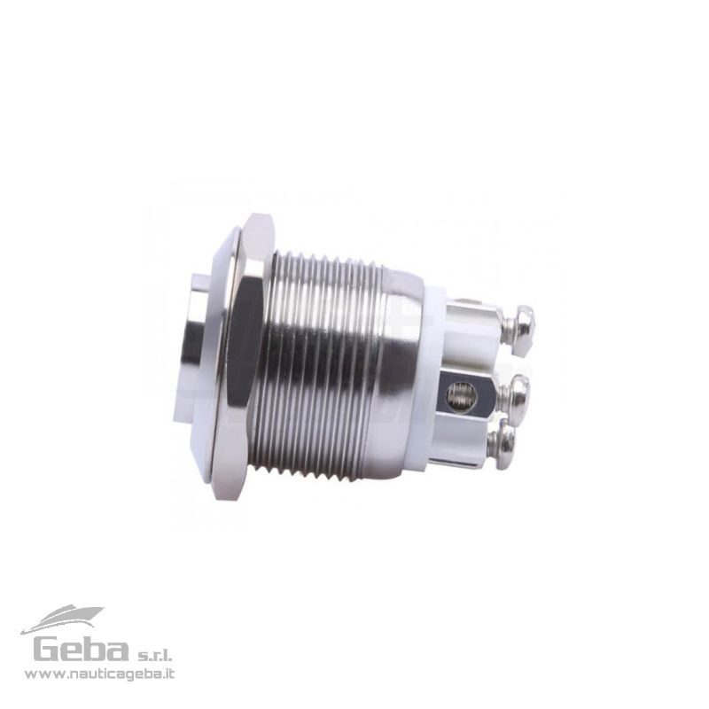 Interruttore a pulsante momentaneo antivandalo ø16mm luminoso Rosso 12V IP65 Interruttore a pulsante momentaneo antivandalo ø16mm luminoso Rosso 12V IP65