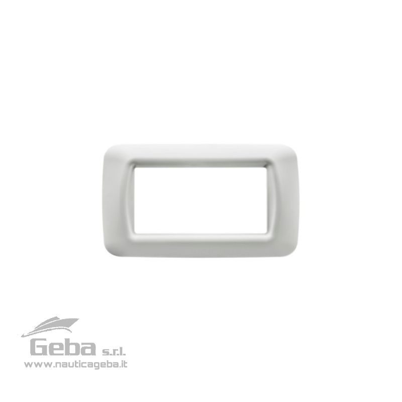 Placca stagna Gewiss top system in tecnopolimero finitura lucida 4 posti Placca stagna Gewiss top system in tecnopolimero finitura lucida 4 posti
