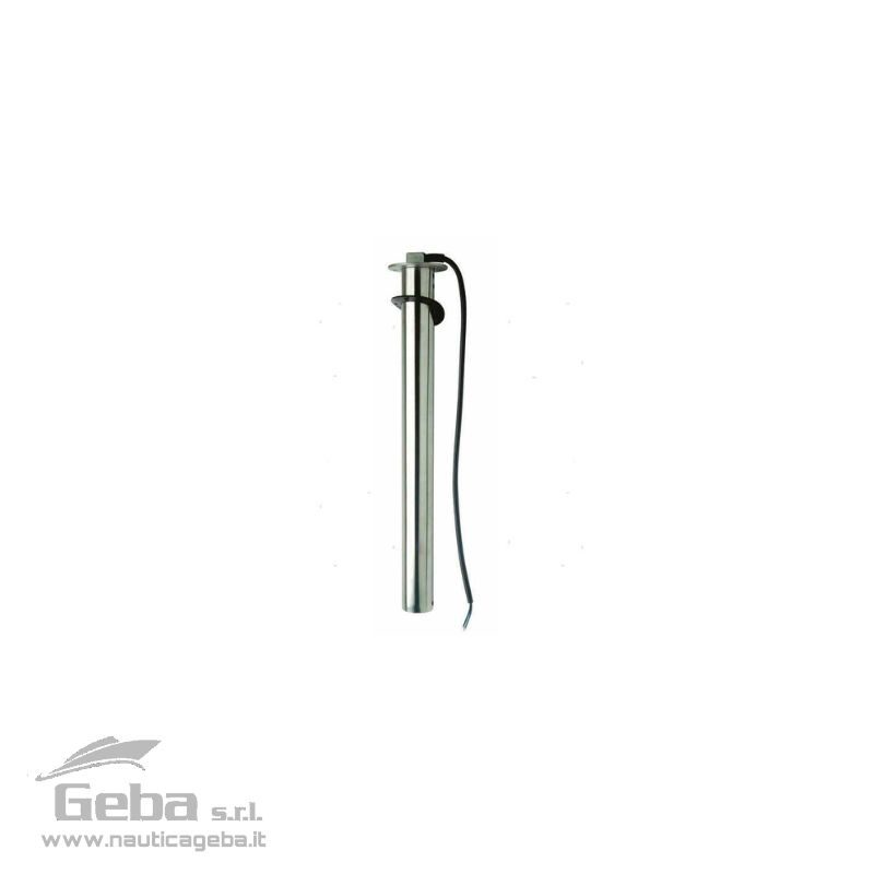 Sensori di livello tubolari stagni in Acciaio Inox per monitorare il livello di qualsiasi tipo di liquido, dal carburante all'acqua. Flangia tipo VDO a 5 fori, con diametro interasse fori 54 mm. Alimentazione 12/24V. Compatibile con strumenti con impedenza da 0-180 Ohm. Sensori trasmettitori tubolari di livello universali VDO