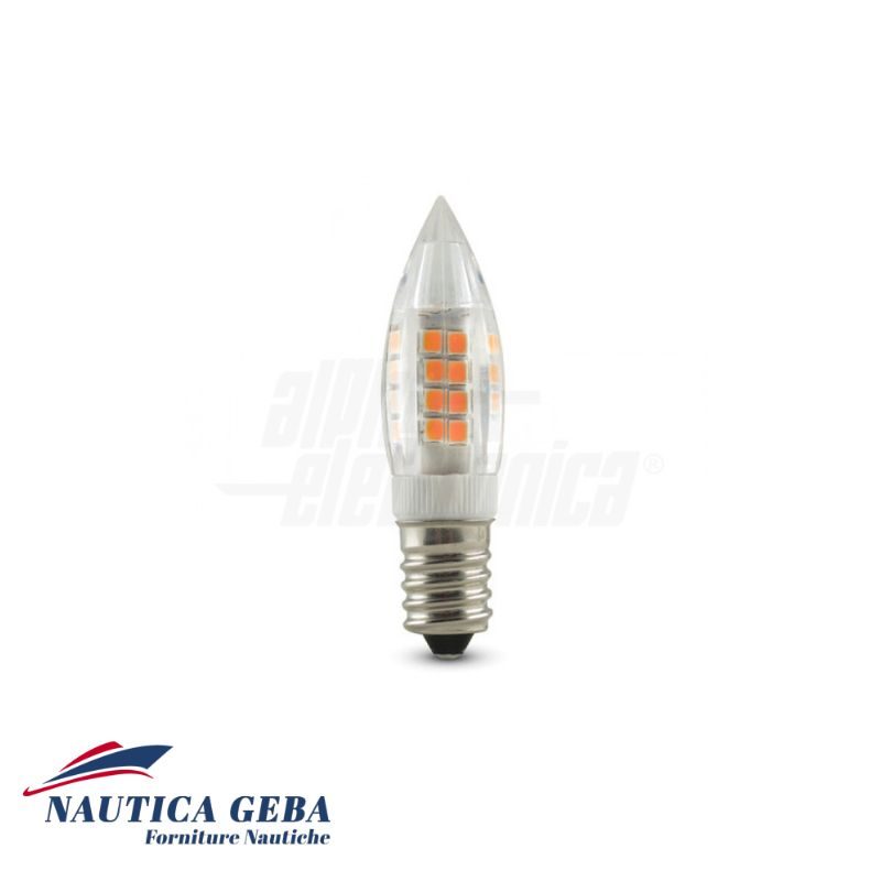 Lampadina a Led E14 - 3.5W - 10-30Vdc - 24Vac - Bianco caldo Lampadina a Led E14 - 3.5W - 10-30Vdc - 24Vac - Bianco caldo