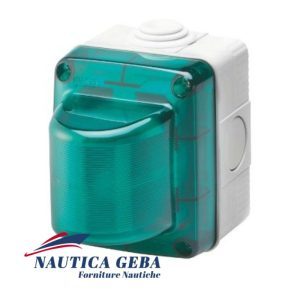 Spia di segnalazione Gewiss verde in grado di soddisfare le necessità installative dei settori nautico e navale, scopri di più su Nautica Geba.