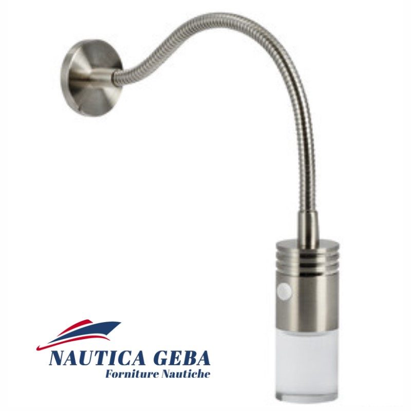 Faretto orientabile LED snodato con interruttore 12 e 24 V Faretto orientabile LED snodato