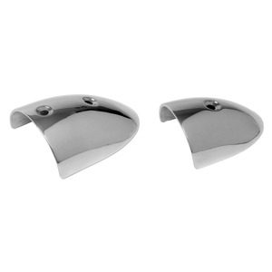 Terminali parabordo in acciaio inox AISI 316 lucidati a specchio 40 X 22 mm