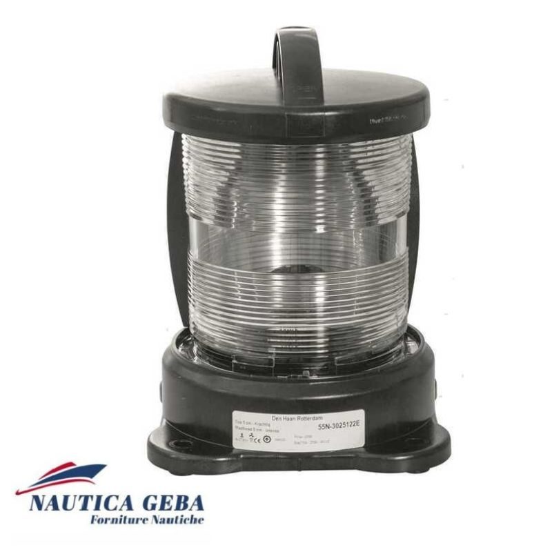 fanali obbligatori per qualsiasi tipo di imbarcazione che devono navigare durante la notte e comunque devono essere sempre accesi nei casi di scarsa visibilità. Luci di via 6 metri Led DHR fino a 50 metri bianca 225 gradi
