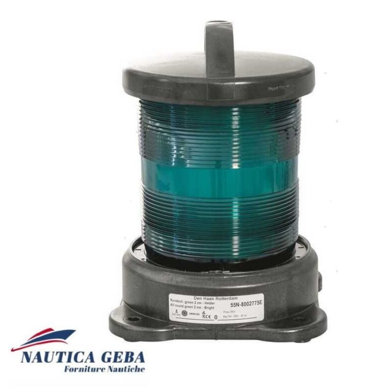 Fanali regolamentari barca di via a led DHR fino a 50 sul ns negozio online Fanali regolamentari barca DHR fino a 50 metri verde 360 gradi