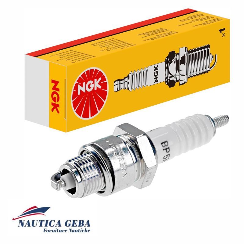 Candela per motocicli, Candela per mezzi da diporto. Candela accensione NGK BP6HS-10 per motori nautici fuoribordo