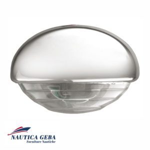 Luce ad incasso luce di cortesia cromata LED blu inox IP65 12v disponibile nel nostro negozio online di accessori nautici.