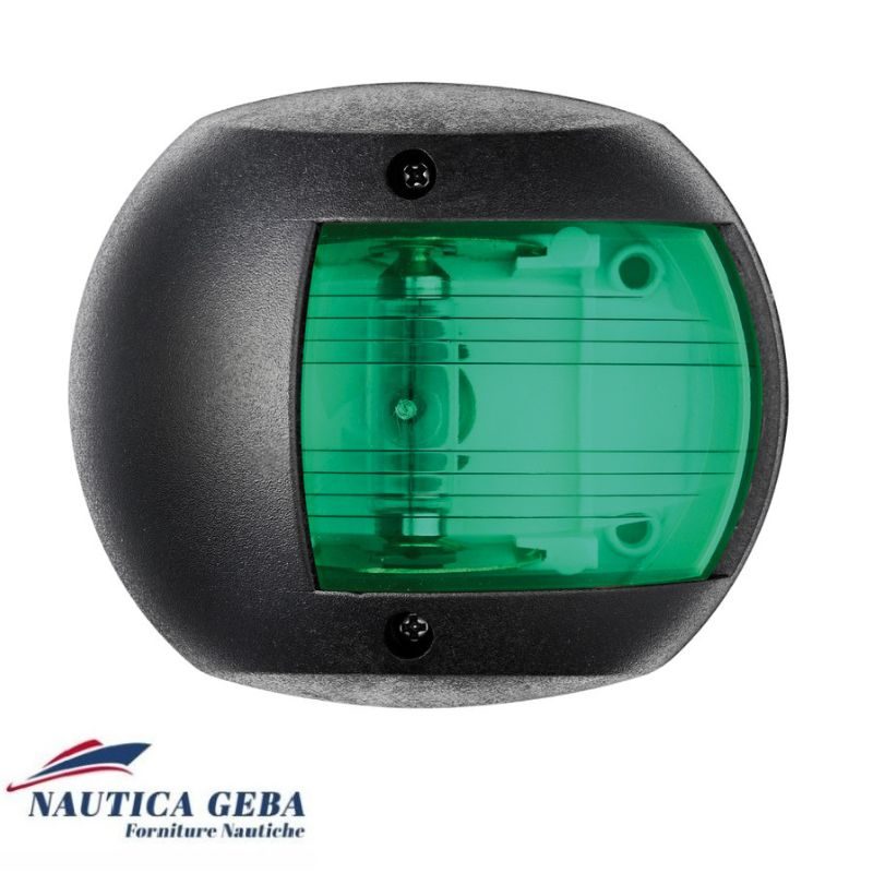Luci di via Classic 20 LED certificate COLREG72, per imbarcazioni fino a 20 m. Luci di via led Classic 20 per imbarcazioni fino a 20 m verde destro 112 gradi nero