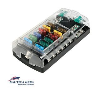 Porta fusibile lamellare scatola 12 sedi