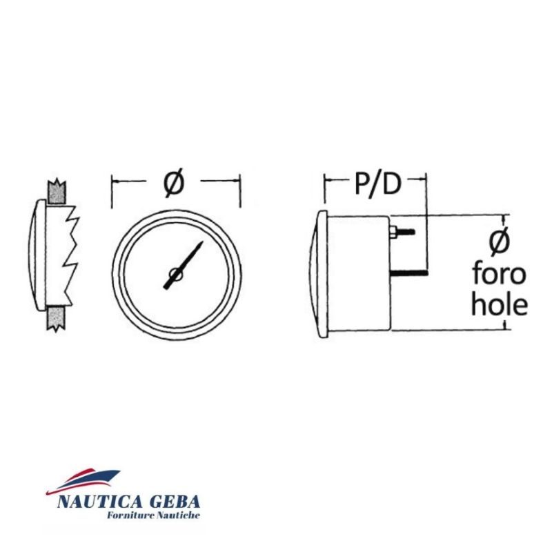 Amperometro Digitale per letture precise della corrente elettrica nelle tue applicazioni nautiche. Misure. Amperometro Digitale con Shunt Bianco/Lucida. Misure.