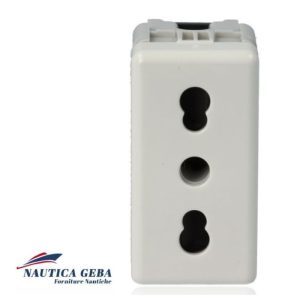 Presa Bipasso 2P+T 16A Bianco Gewiss GW20203