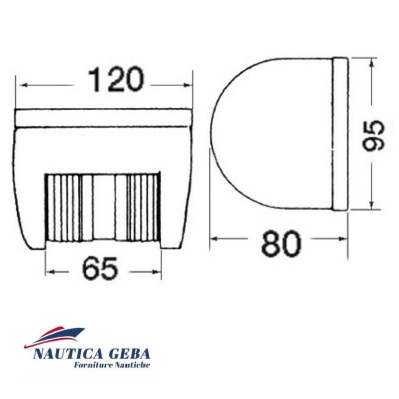 fanale nautico U78 24V la soluzione ideale per garantire sicurezza e visibilità durante le navigazioni Fanale Nautico U78 24V - Certificato COLREG72
