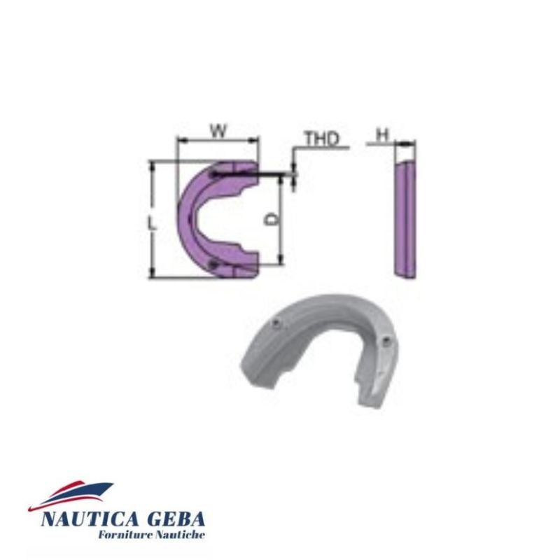 BRP OMC 90 HP Johnson Evinrude anodi Martyr realizzato interamente in zinco, questo anodo sacrificale svolge una funzione cruciale nel prevenire la corrosione galvanica delle parti metalliche in ambienti marini. Misure BRP OMC 90 HP Johnson Evinrude anodi Martyr - Misure.