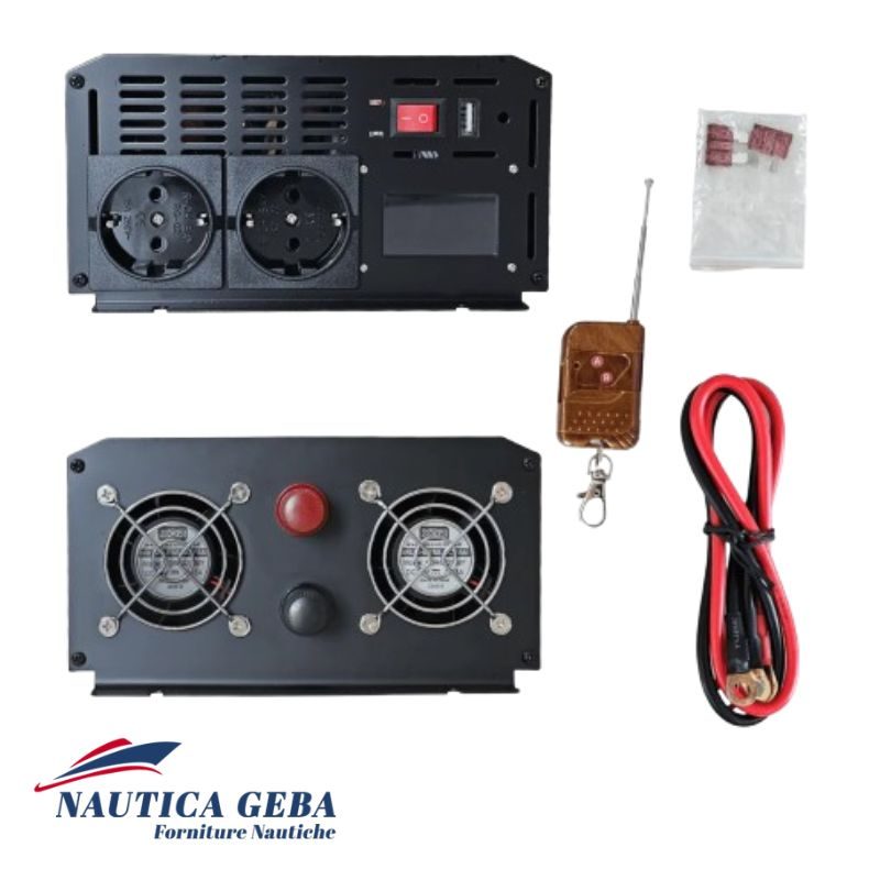 Inverter onda pura 1000w 24V con tecnologia SPWM (Sinusoidal Pulse Width Modulation) - Accessori Inverter onda pura 1000w 24V - Accessori